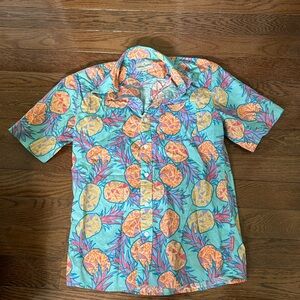 Tipsy Elves button down pineapple shirt - L